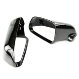 Black Door Wing Mirror Covers Caps Pair Left & Right Side for VW Polo mk4 05-09