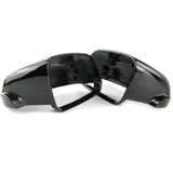 Black Door Wing Mirror Covers Caps Pair Left & Right Side for VW Polo mk4 05-09