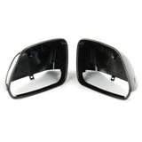 Black Door Wing Mirror Covers Caps Pair Left & Right Side for VW Polo mk4 05-09