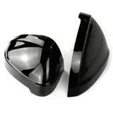 Gloss Black Door Wing Mirror Covers Caps for Audi A4 and A5