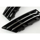 Audi A4 B9 2015-2019 Chrome Front Bumper Lower Side Grilles Left & Right