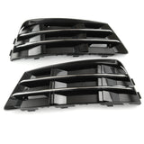 Audi A4 B9 2015-2019 Chrome Front Bumper Lower Side Grilles Left & Right