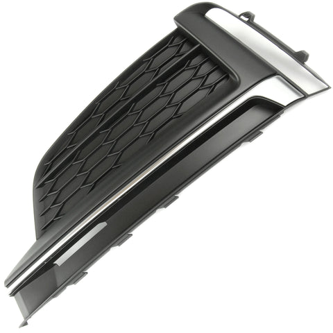 Audi A5 B9 2016-2020 S Line Front Bumper Grille Silver Left Passenger Side