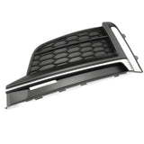 Audi A5 B9 2016-2020 S Line Front Bumper Grille Silver Left Passenger Side