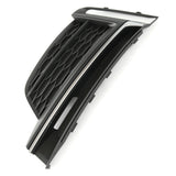 Audi A5 B9 2016-2020 S Line Front Bumper Grille Silver Left Passenger Side
