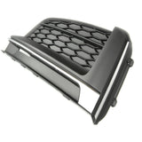 Audi A5 B9 2016-2020 S Line Front Bumper Grille Silver Left Passenger Side