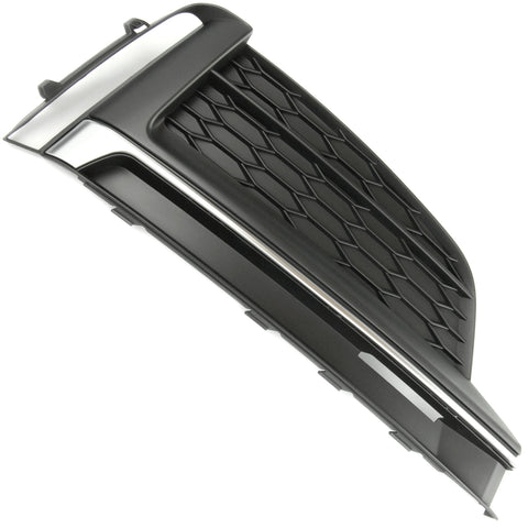 Audi A5 B9 2016-2020 S Line Front Bumper Grille Silver Right Drivers Side