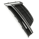 Audi A5 B9 2016-2020 S Line Front Bumper Grille Silver Right Drivers Side