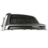 Audi A5 B9 2016-2020 S Line Front Bumper Grille Silver Right Drivers Side