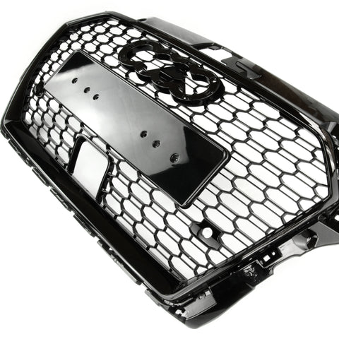 RS3 Style Honeycomb Black Front Grille (with acc) to fit Audi A3 8v Facelift 2016-19