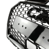 RS3 Style Honeycomb Black Front Grille (with acc) to fit Audi A3 8v Facelift 2016-19