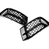 Audi A3 Saloon 8V Facelift Gloss Black Honeycomb Lower Side Bumper Grilles