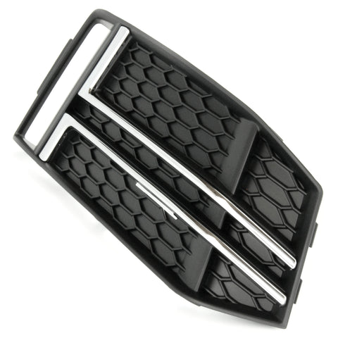 Audi A4 B9 2015-2019 S Line Front Bumper Grille Silver Chrome Right Drivers Side