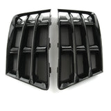 Audi A4 B9 2015-2019 Gloss Black Front Bumper Side Grilles Left & Right