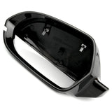 Black Door Wing Mirror Cover Cap Left Passenger Side for Audi A6 C7 C7.5
