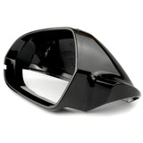 Black Door Wing Mirror Cover Cap Left Passenger Side for Audi A6 C7 C7.5