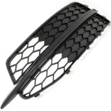 Audi A6 C7 Matt Black Front Side Lower Bumper Grille Left Passenger Side