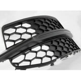 Audi A6 C7 Matt Black Front Side Lower Bumper Grille Left Passenger Side