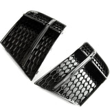 RS3 Style Honeycomb Black Front Grilles Kit to fit Audi A3 8v Facelift 2016-19 S-Line