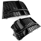 RS3 Style Honeycomb Black Front Grilles Kit to fit Audi A3 8v Facelift 2016-19 S-Line