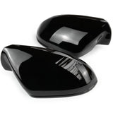 Gloss Black Door Wing Mirror Covers Caps for Audi A6 C7 and C7.5