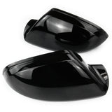 Gloss Black Door Wing Mirror Covers Caps for Audi A6 C7 and C7.5