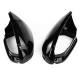 Gloss Black Door Wing Mirror Covers Caps for Audi A6 C7 and C7.5
