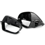Gloss Black Door Wing Mirror Covers Caps for Audi A6 C7 and C7.5
