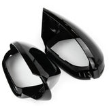 Gloss Black Door Wing Mirror Covers Caps for Audi A6 C7 and C7.5