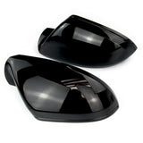 Gloss Black Door Wing Mirror Covers Caps for Audi A6 C7 and C7.5
