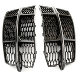 Audi A6 C7.5 RS6 Style Honeycomb Front Grilles Full 3 Piece Kit S-Line