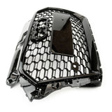 RS3 Style Honeycomb Black Front Grilles Kit to fit Audi A3 8v Facelift 2016-19 S-Line
