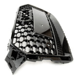 Audi A5 S-Line S5 B9 2016-2020 RS Style Honeycomb Front Bumper Grille & Fog Light Covers Kit