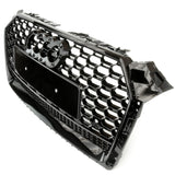 Audi A5 S-Line S5 B9 2016-2020 RS Style Honeycomb Front Bumper Grille & Fog Light Covers Kit