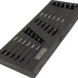 ZEHN TOOLS Black Combination Spanners 12 Piece Set in a Foam Tray for Tool Chests