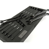 ZEHN TOOLS Black Combination Spanners 12 Piece Set in a Foam Tray for Tool Chests
