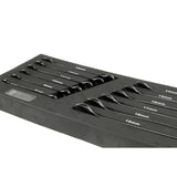 ZEHN TOOLS Black Combination Spanners 12 Piece Set in a Foam Tray for Tool Chests