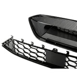 Ford Focus mk4 ST and ST-Line RS Style All Gloss Black Honeycomb Front Grilles Kit