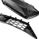 Ford Focus mk4 ST and ST-Line RS Style All Gloss Black Honeycomb Front Grilles Kit