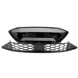 Ford Focus mk4 ST and ST-Line RS Style All Gloss Black Honeycomb Front Grilles Kit