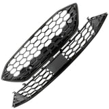 Ford Focus mk4 ST and ST-Line All Gloss Black Honeycomb Upper and Lower Front Grilles Kit