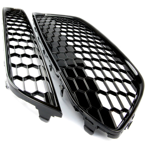 Ford Fiesta mk7 2013-17 Honeycomb Zetec S Style Front Grilles Black