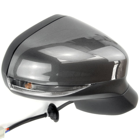 Magnetic Grey Ford Fiesta mk8 Complete Full Door Wing Mirror Right Drivers Side