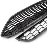 Ford Fiesta mk7 Carbon Fibre Black Honeycomb Zetec S Front Grilles & Fogs Covers