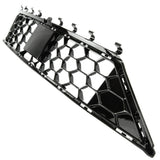 Ford Focus mk4 ST and ST-Line RS Style All Gloss Black Honeycomb Front Grilles Kit