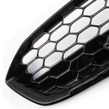 Ford Focus mk4 All Gloss Black Honeycomb Front Grilles and Trim Full Kit