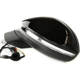 Black Painted Complete Full Door Wing Mirror Left Passenger Side for VW Golf mk8
