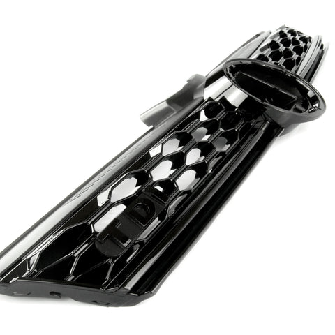 All Gloss Black GTI Style TDI Honeycomb Front Grille for VW Golf mk7.5 Facelift 2017