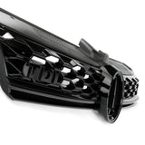 All Gloss Black GTI Style TDI Honeycomb Front Grille for VW Golf mk7.5 Facelift 2017