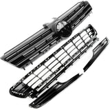 VW Golf mk7 All Gloss Black Front Bumper Grilles Kit